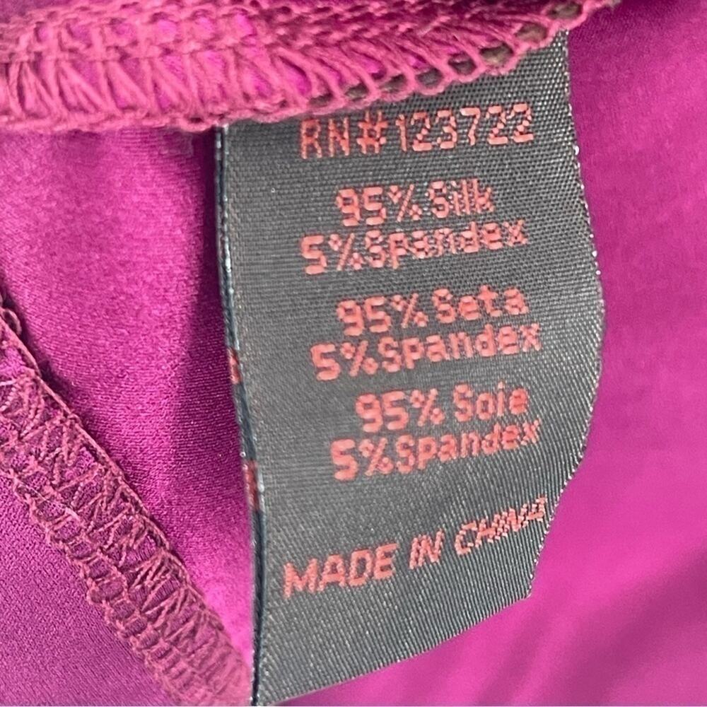 Anthropologie A Common Thread Dress Purple silk blend sleeveless A-line dress M - Picture 4 of 5